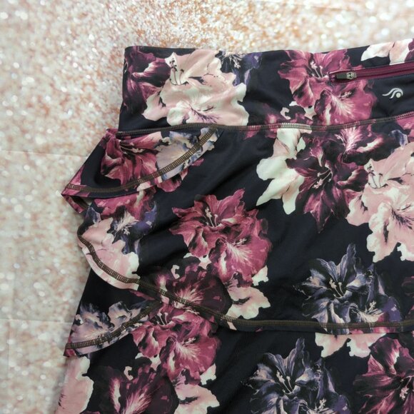 Ideology Women’s Plus Size 4XL Floral Printed Flouncy Skort Activewear Skirt - Picture 7 of 8